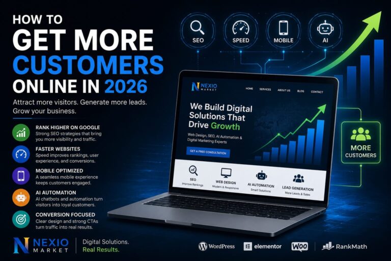 How to Get More Customers Online in 2026 using SEO, AI Automation, Website Speed and Lead Generation